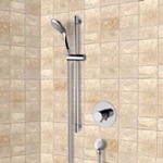 Remer SR050 Chrome Thermostatic Slidebar Shower Set With Multi Function Hand Shower