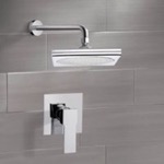 Shower Faucet, Remer SS1017, Chrome Shower Faucet Set with 9