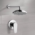 Remer SS1029 Chrome Shower Faucet Set with 9 Inch Rain Shower Head