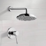 Remer SS1030 Chrome Shower Faucet Set with 9 Inch Rain Shower Head