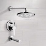 Remer TSF10 Tub and Shower Faucet Set with Rain Shower Head