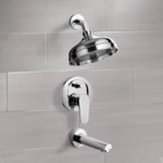 Remer TSF2100 Tub and Shower Faucet Set with Rain Shower Head