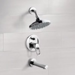 Remer TSF2112 Chrome Tub and Shower Faucet Sets with 6
