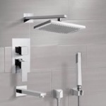 Remer TSH4544 Tub and Shower System with 9.5 Inch Rain Shower Head and Hand Shower