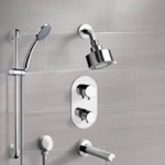 Remer TSR05 Thermostatic Tub and Shower Faucet Set with Handheld