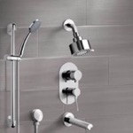 Remer TSR06 Tub and Shower Faucet Set with Handheld