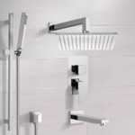 Remer TSR9509 Tub and Shower System with 12 Inch Rain Shower Head and Hand Shower