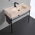 Scarabeo 5124-F-CON-BLK Sink Finish