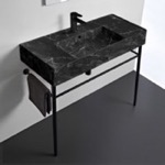 Scarabeo 5124-F-CON-BLK Sink Finish