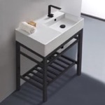 Scarabeo 5118-49-CON2-BLK Sink Finish