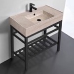 Scarabeo 5123-E-CON2-BLK Sink Finish