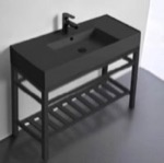 Scarabeo 5124-49-CON2-BLK Sink Finish