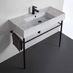 Scarabeo 5124-G-CON-BLK Sink Finish