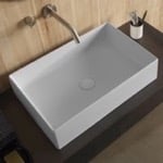 Scarabeo 8031/60 Rectangular White Ceramic Vessel Sink