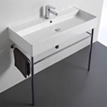 Scarabeo 8031/R-100A-CON Modern Console Sink, 40 Inch