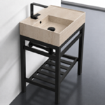 Scarabeo 5114-F-CON2-BLK Sink Finish