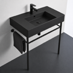 Scarabeo 5123-F-CON-BLK Sink Finish