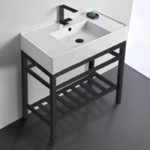 Scarabeo 5123-F-CON2-BLK Sink Finish