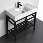 Scarabeo 5123-E-CON2-BLK Sink Finish