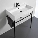 Scarabeo 8031/R-80-49-CON-BLK Sink Finish