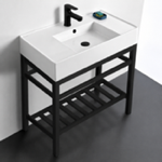 Scarabeo 5123-F-CON2-BLK Sink Finish