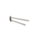 StilHaus DI16-36 13 Inch Satin Nickel Swivel Double Towel Bar