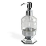 StilHaus MA30AP Contemporary Free Standing Crystal Glass Liquid Soap Dispenser