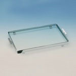 Windisch 51420 Rectangular Clear Crystal Glass Bathroom Tray