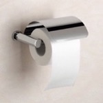 Windisch 85451-SNI Brass Toilet Roll Holder with Cover