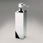Soap Dispenser, Windisch 90418, Tall Squared Brass Countertop Soap Dispenser