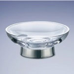Windisch 921311 Free Standing Round Glass Soap Dish