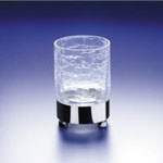 Windisch 94118 Round Crackled Crystal Glass Tumbler