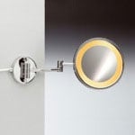 Windisch 99153/2 Lighted Makeup Mirror, Wall Mounted