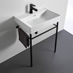 Small Modern Console Sink, 24 inch