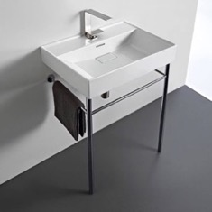Small Modern Console Sink, 24 inch