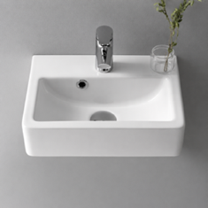 Small Ceramic Wall Mounted or Vessel Sink