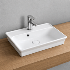 Drop In Sink - 24 inch, Rectangular, Modern, Ceramic