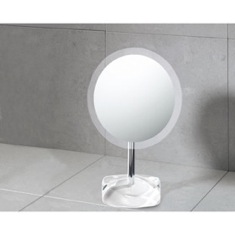 Round Countertop 2.5x Makeup Mirror in White