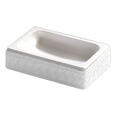 Rectangle Faux Leather Soap Dish