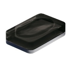 Black Rectangle Countertop Soap Dish