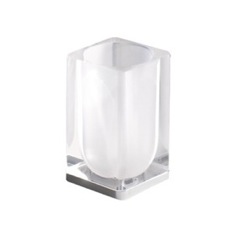 Transparent Square Toothbrush Holder