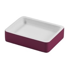 Rectangle Ruby Red Soap Holder