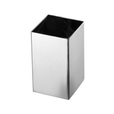 Square Polished Chrome Toothbrush Holder