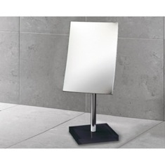 Black Square Countertop 2.5x Makeup Mirror