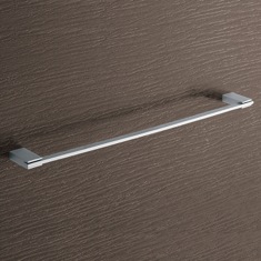 Towel Bar, Square, 24 Inch, Polished Chrome