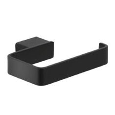 Square Matte Black Toilet Roll Holder