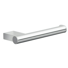 Sleek Round Polished Chrome Toilet Paper Roll Holder