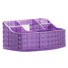 Make-up Tray Made From Thermoplastic Resin With Lilac Finish