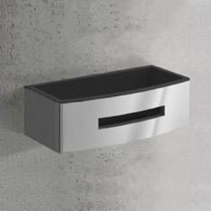 Shower Basket - Chrome Wall Mounted Shower Caddy, Stainless Steel