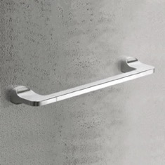 Towel Bar, 14 Inch, Modern, Chrome